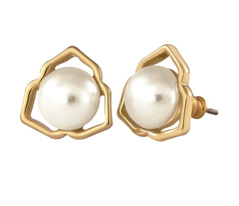 Kolczyki dzwonki z perłami z kolekcji Classic (P14785AU) Kolczyki dzwonki z perłami z kolekcji Classic (P14785AU)