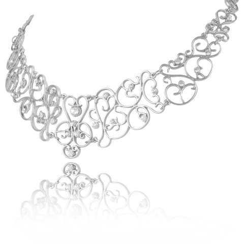 Kolia z kryształkami Preciosa z kolekcji Wedding Dream (C8144AG) Kolia z kryształkami Preciosa z kolekcji Wedding Dream (C8144AG)