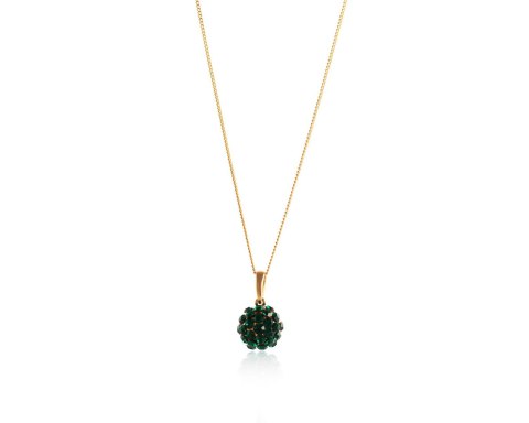 Naszyjnik z kryształkami Preciosa (C8126AU-EMERALD) Naszyjnik z kryształkami Preciosa (C8126AU-EMERALD)